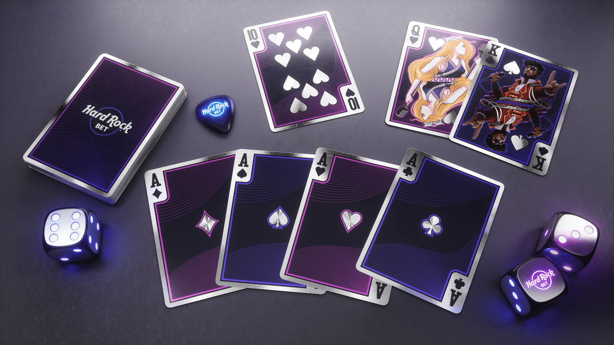 cards, dice and picks